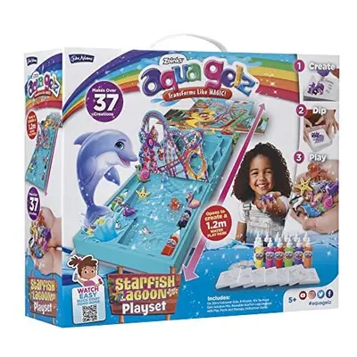 John Adams Starfish Lagoon Mega Playset: Aqua Gelz transforms Like Magic | Arts & Crafts | Ages 