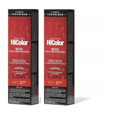 (H11 - (2pks)) H11 Intense Red L'Oreal Excellence HiColor REDS For Dark Hair Only