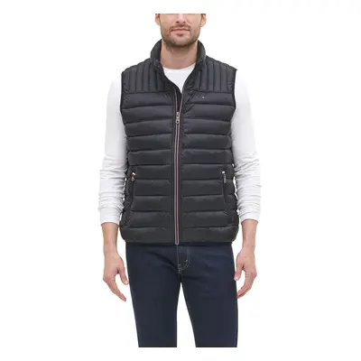 Tommy Hilfiger Men's Ultra Loft Quilted Puffer Vest black Medium