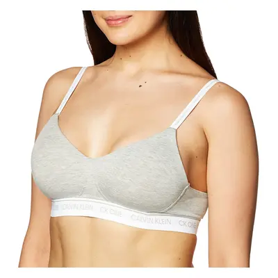 Calvin Klein Women's CK One Cotton Lightly Lined Bralette GREY HEATHE