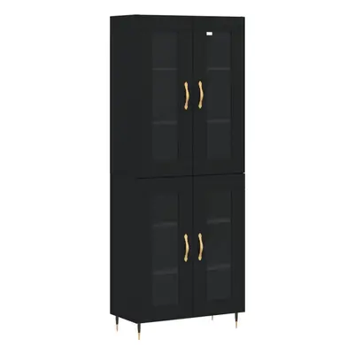 (black, drawers) vidaXL Highboard Sideboard Tall Storage Cabinet Side Cabinet Engineered Wood