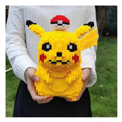 5210pcs Building Blocks Pikachu Kids Figure Plastic Toy Creative Bricks Yellow