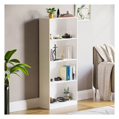 (White) Cambridge Tier Bookcase Bookshelf Office Storage