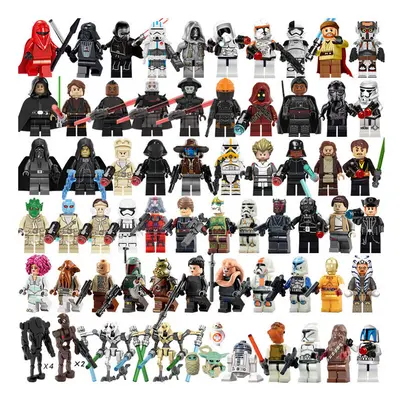 73PCS Star Wars Luke Yoda Kinsawa Commandos MiniFigures Toys Fit Lego