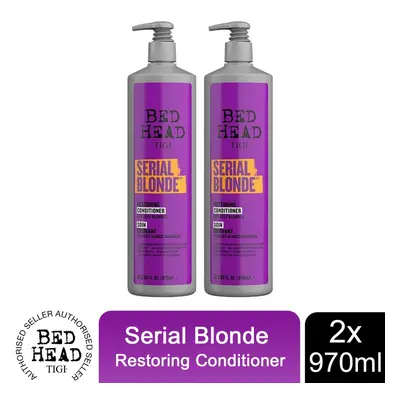 Bed Head Serial Blonde Conditioner for Damaged Blonde Hair 970ml, Pack