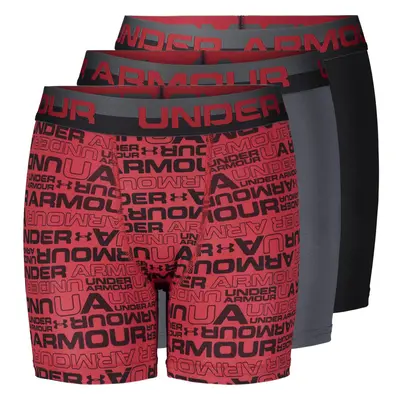 Under Armour Boys Performance Boxer Briefs Underwear Pitch Gray Medium US