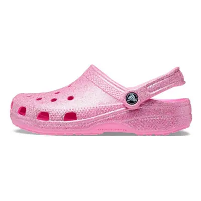 crocs Unisex Mens and Womens classic Sparkly clog Metallic and glitter Shoes Taffy Pink Men13 Wo