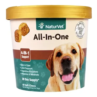 NaturVet, All-In-One, 4-In-1 Support, Soft Chews, 240g