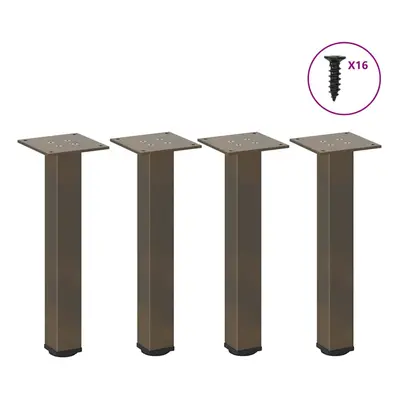 (natural, cm (40 mm)) vidaXL Coffee Table Legs Desk Legs Furniture Legs Bar Stand DIY pcs Steel