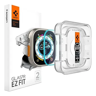 Spigen EZ Fit Tempered Glass Screen Protector for Apple Watch Ultra (49mm) - Pack