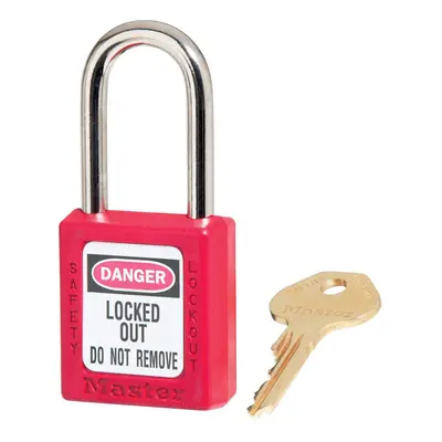 Master Lock 410KARED Lockout Tagout Safety Padlock with Key Keyed-Ali