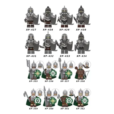 (Style C 16pcs) Lord of the Rings Building Block Minifigures Toys Best Action Figures Gift Fit L