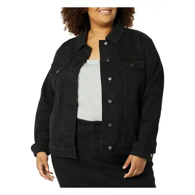 Amazon Essentials Womens Jean Jacket (Available in Plus Size) Black W