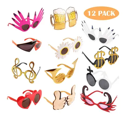 TD.IVES Funny Glasses Party Sunglasses Costume Sunglasses Masks Pack Cool Shaped Funny Party Gla