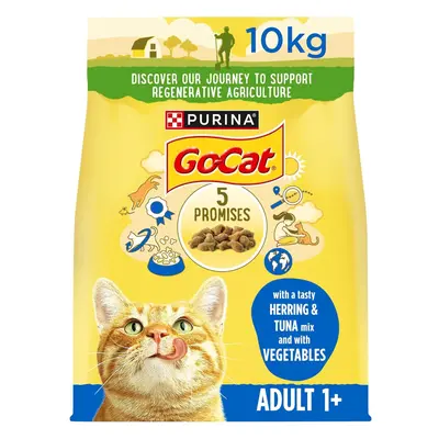 Go-Cat Herring and Tuna Dry Cat Food 10kg