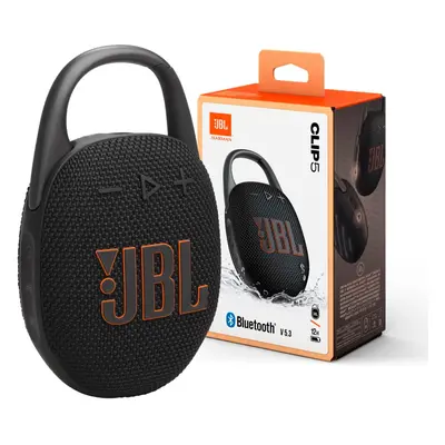 JBL Clip Portable Bluetooth Speaker (Black and Orange)