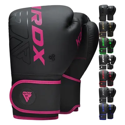 (Pink, 8OZ) RDX Boxing Gloves Sparring Muay Thai Kickboxing