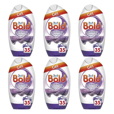 Bold In Laundry Detergent Gel Lavender & Camomile, Washes (Pack of 6)