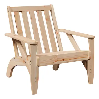 (natural pine, pcs) vidaXL Garden Adirondack Chairs Outdoor Chair Picnic Chair Solid Wood Pine