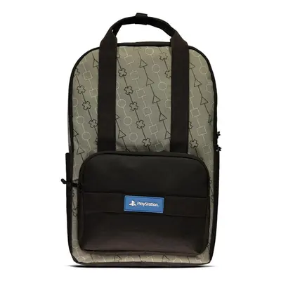 Sony Playstation Symbols All-over Print Backpack Unisex Grey/Black (BP658164SNY)