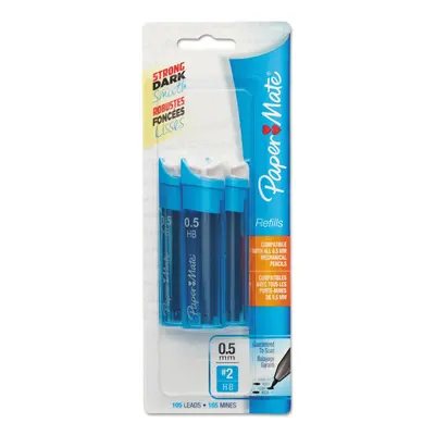 Paper Mate 66400PP Lead Refill .5mm HB Count 3TB/PK Black