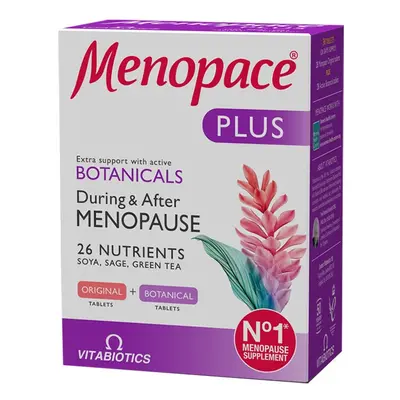 Vitabiotics Menopace Plus Tablets - Menopause Support with Added Natural Nutrients