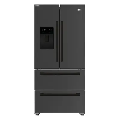 Beko GNE460520DVPZ Freestanding American Style Fridge Freeze with HarvestFresh