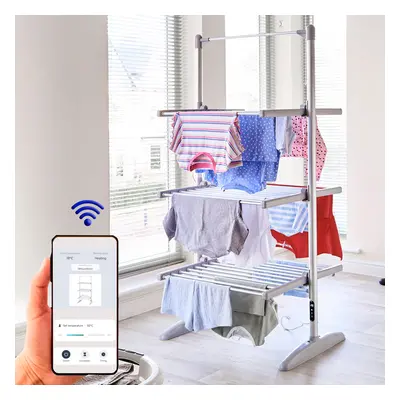 Neo Smart Wifi Indoor Electric Tier Airer Folding Foldable Freestanding Laundry Clothes Portable