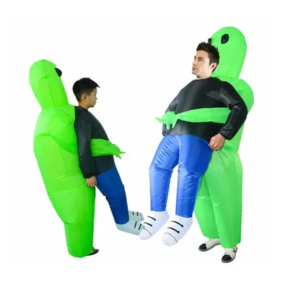 Halloween Kids Adult Scary Alien Inflatable Costume Blow Up Suits