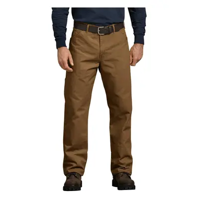 Dickies Men's Relaxed Fit Straight-Leg Duck Carpenter Jean Brown Duck