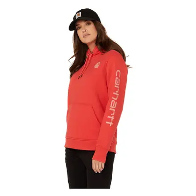 Carhartt Women's Relaxed Fit Midweight Logo Sleeve Graphic Sweatshirt