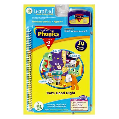 LeapPad Phonics Program Lesson 2: Short Vowels A and I: Tads Good Night: Book and Cartridge