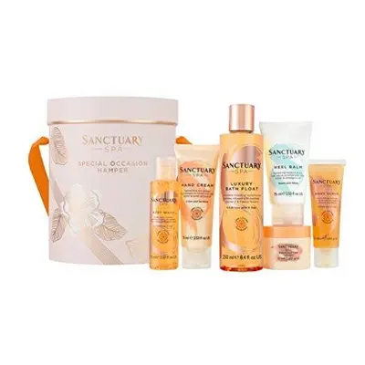 Sanctuary Spa Gift Set, Special Occasion Hamper with Shower Gel, Body Scrub, Body Butter, Bubble