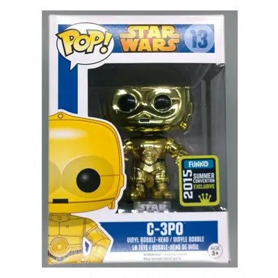 Funko Pop Vinyl Star Wars Metallic C3PO - Summer Convention Exclu