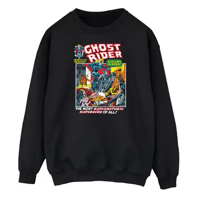 (M, Black) Marvel Mens Ghost Rider Sweatshirt