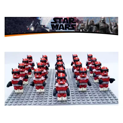 (Star Wars-18) 21PCS Star Wars 501st Clone Troopers Rex Minifigures Kids Toy Set Fit Lego (Exclu