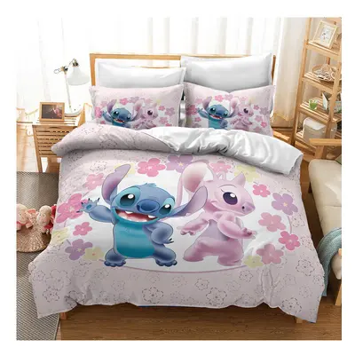 (Pattern 08, Double) Lilo Stitch Bedding Single Double Duvet Cover Set