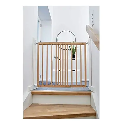 BabyDan Odense Extending Wooden (FSC Grade EU Beechwood) Safety and Stair Gate, brown, 60.5cm - 