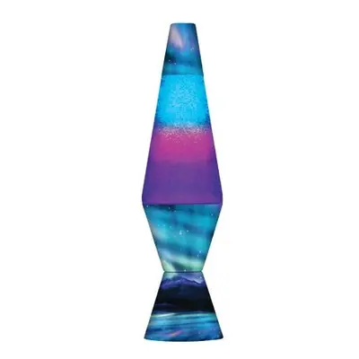 Lava Lamp Plastic Northern Lights Lamp, Purple/Blue, 14.5-Inch