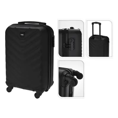 ProWorld Suitcase Diamond Design L Black Trolley Case Luggage Travel Case