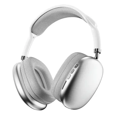 (Silver) Wireless Bluetooth Headphones Over-Ear for iPhone, Active Noise Cancelling Wired Stereo