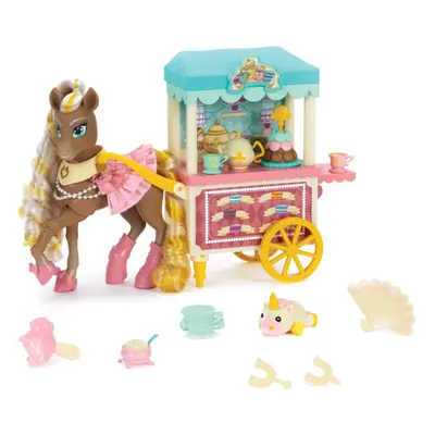 Wild Manes Horse Toys Cheries Tea and Treats Cart Playset with Cherie Horse Doll Figure Includes