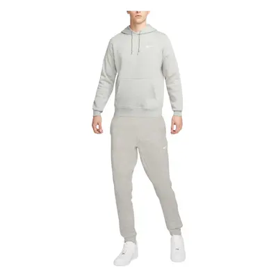 (S) NIKE Club Mens Fleece Hoodie Joggers Winter Pullover Sportswear Grey