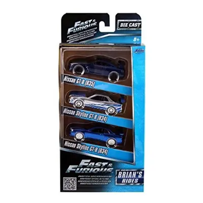 Jada 3-Pack Fast and Furious Brians Rides 1/55 Scale