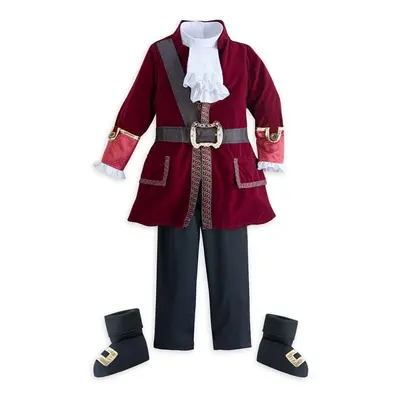 Disney Store Official Boys Dress Up Costumes for Play Captain Hook from Peter Pan - Premium Cost