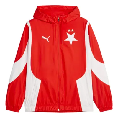 (L) Slavia Prague Pre-Match Anthem Jacket (Red)