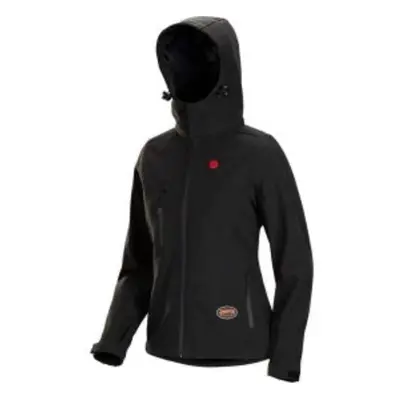 Pioneer SRWV3210570U-L Heated Softshell Jacket for Womens, Black - Large