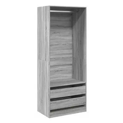 (grey sonoma) vidaXL Wardrobe Clothing Storage Hanger Clothes Cabinet Closet Engineered Wood