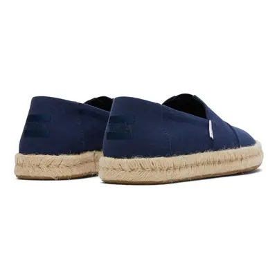 (Blue, (Adults')) TOMS Alpargata Rope 2.0 100% Cotton Men's Navy Espadrilles