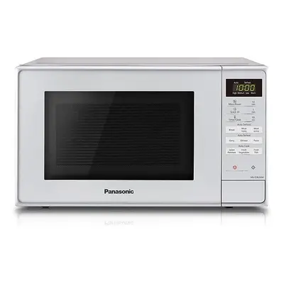 Panasonic NN-E28JMMBPQ Compact Solo Microwave Oven with Turntable, W, Litres, Silver